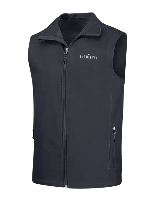 Dark Grey Core Soft Shell Vest w/Intuitive Logo