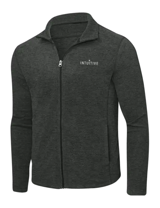 Charcoal Heather Microfleece Full-Zip Jacket w/Intuitive Logo