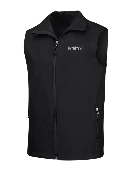 Black Core Soft Shell Vest w/Intuitive Logo