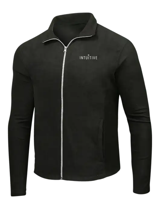 Black Microfleece Jacket w/Intuitive Logo
