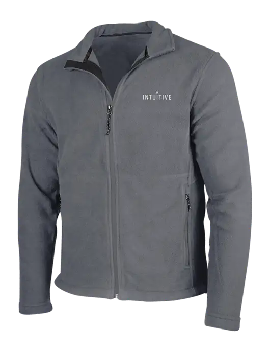 Medium Grey Fleece Jacket w/Intuitive Logo