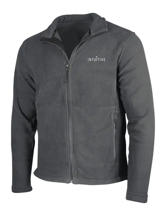 Dark Grey Fleece Jacket w/Intuitive Logo