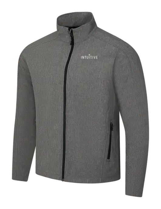 Medium Grey Heather Core Soft Shell Jacket w/Intuitive Logo
