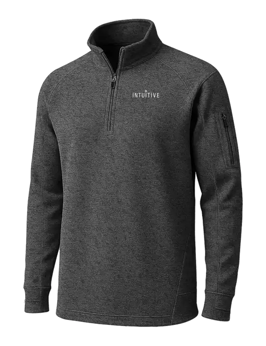 Graphite Heather Tech Fleece 1/4 Zip Pullover w/Intuitive Logo