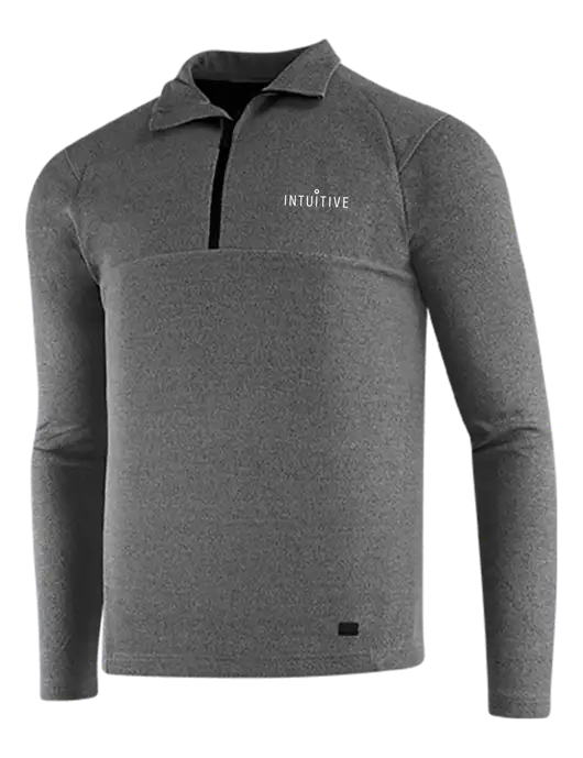 OGIO Dark Grey Heather Transition 1/4 Zip Pullover w/Intuitive Logo