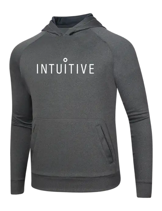 Tech Graphite Heather Fleece Hooded Sweatshirt w/Intuitive Logo
