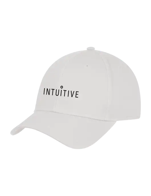 White Structured Cap Hook & Loop w/Intuitive Logo