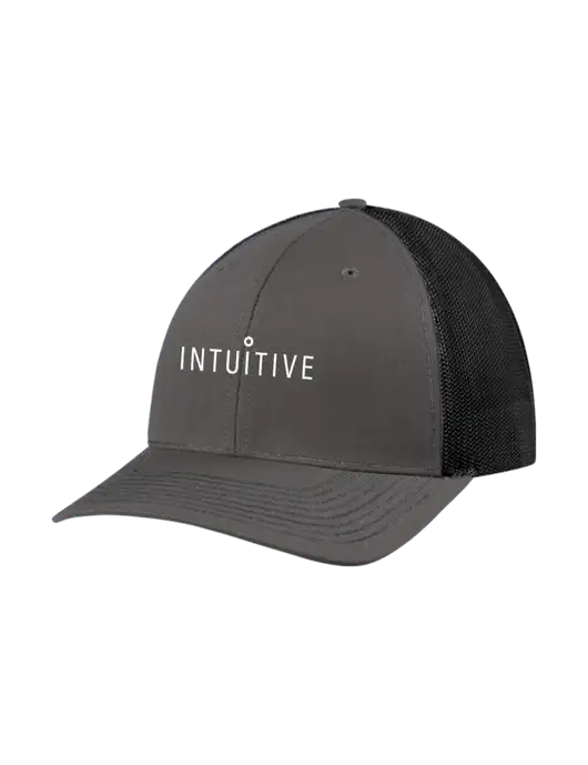 Richardson Adjustable Snapback Original 112 Trucker Cap Dark Grey w/Black Mesh w/Intuitive Logo
