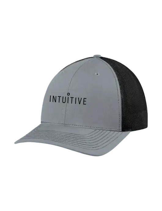 Richardson Adjustable Snapback Original 112 Trucker Cap Heather Grey w/Black Mesh w/Intuitive Logo