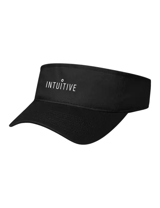 Black Cap Visor w/Intuitive Logo