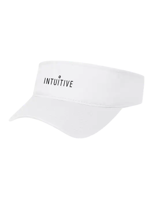 White Cap Visor w/Intuitive Logo