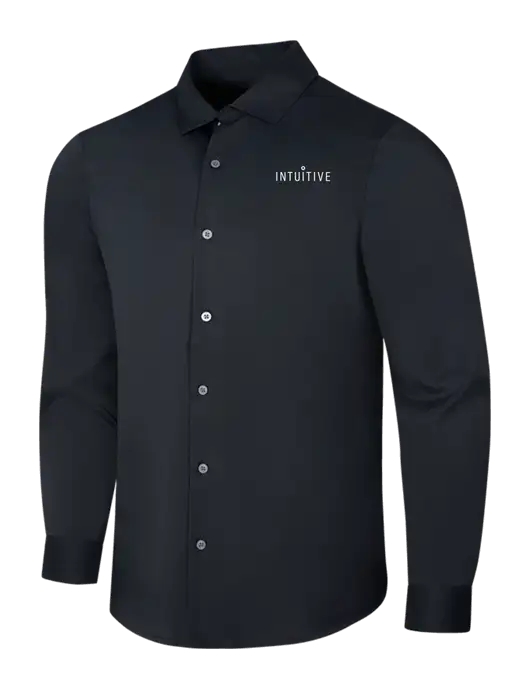 Black City Stretch Shirt w/Intuitive Logo