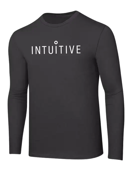 Ring Spun Charcoal 4.5 oz Long Sleeve T-Shirt w/Intuitive Logo
