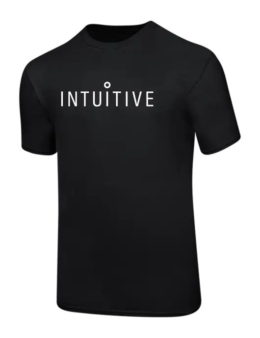 Ring Spun Jet Black 4.5 oz T-Shirt w/Intuitive Logo