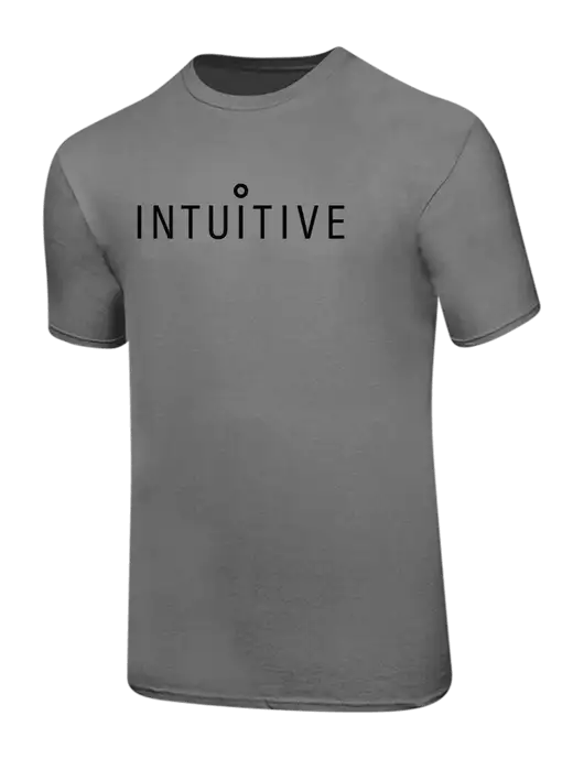 Ring Spun Medium Grey 4.5 oz T-Shirt w/Intuitive Logo