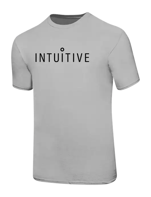 Ring Spun Silver 4.5 oz T-Shirt w/Intuitive Logo