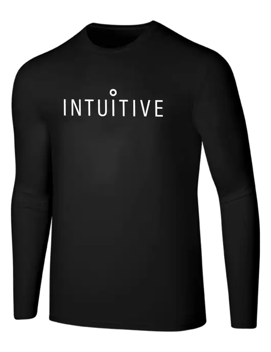 Seriously Soft Black Long Sleeve T-Shirt w/Intuitive Logo