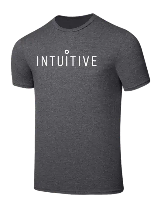 Seriously Soft Heathered Charcoal T-Shirt w/Intuitive Logo