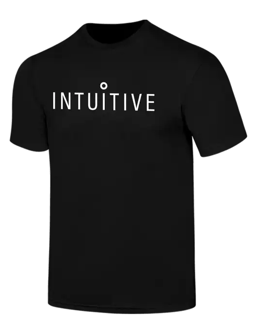 Simply Soft Black 4.5oz  Poly/Combed Ring Spun Cotton T-Shirt w/Intuitive Logo
