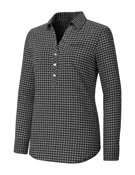 Womens Dark Grey/White City Stretch Shirt w/Intuitive Logo