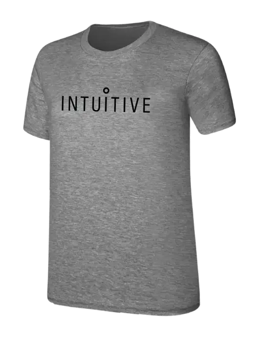Womens Ring Spun Light Grey Heather 4.5 oz T-Shirt w/Intuitive Logo