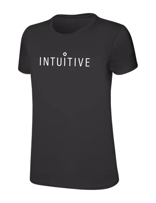 Womens Ring Spun Charcoal 4.5 oz T-Shirt w/Intuitive Logo