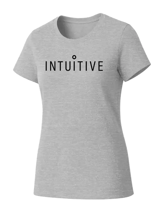 Womens Seriously Soft Light Heathered Grey T-Shirt w/Intuitive Logo