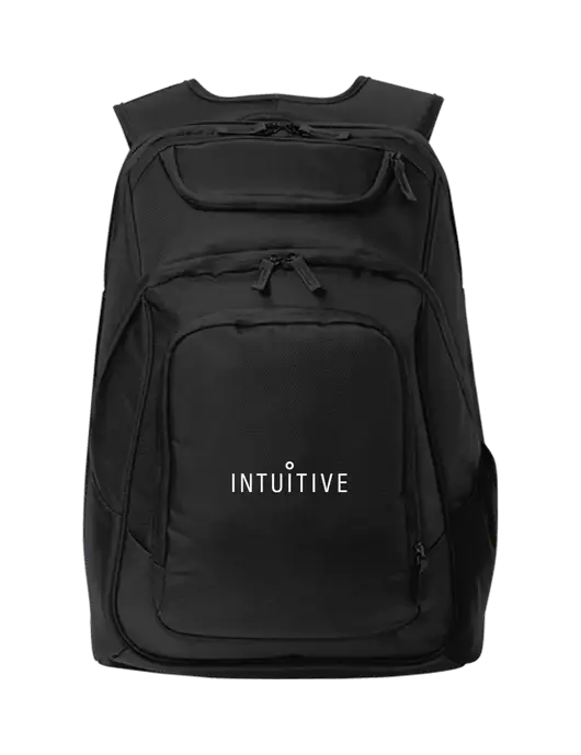 Executive Black Laptop Backpack w/Intuitive Logo