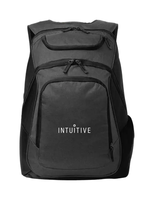 Executive Graphite Heather/Black Laptop Backpack w/Intuitive Logo