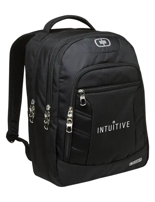 OGIO Black/Silver Colton Laptop Backpack
 w/Intuitive Logo