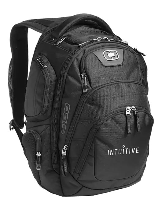 OGIO Black Stratagem Laptop Backpack w/Intuitive Logo