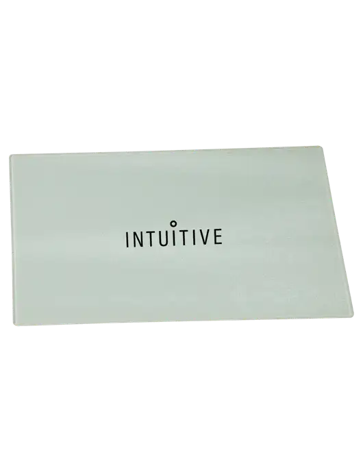 Glass Cutting Board, 11 x 8.5  w/Intuitive Logo