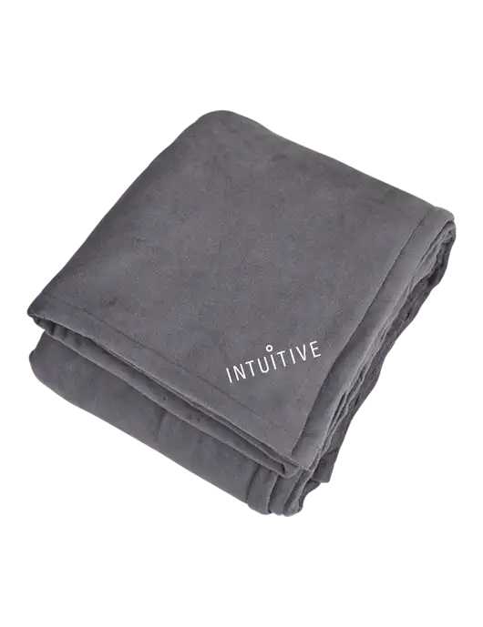 Mountain Lodge Hearth Grey Blanket  w/Intuitive Logo