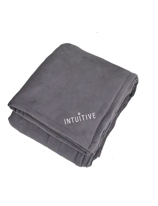 Oversized Graphite Ultra Plush Blanket Graphite w/Intuitive Logo