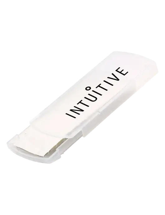 Slide Right Clear Bandage Dispenser w/Intuitive Logo